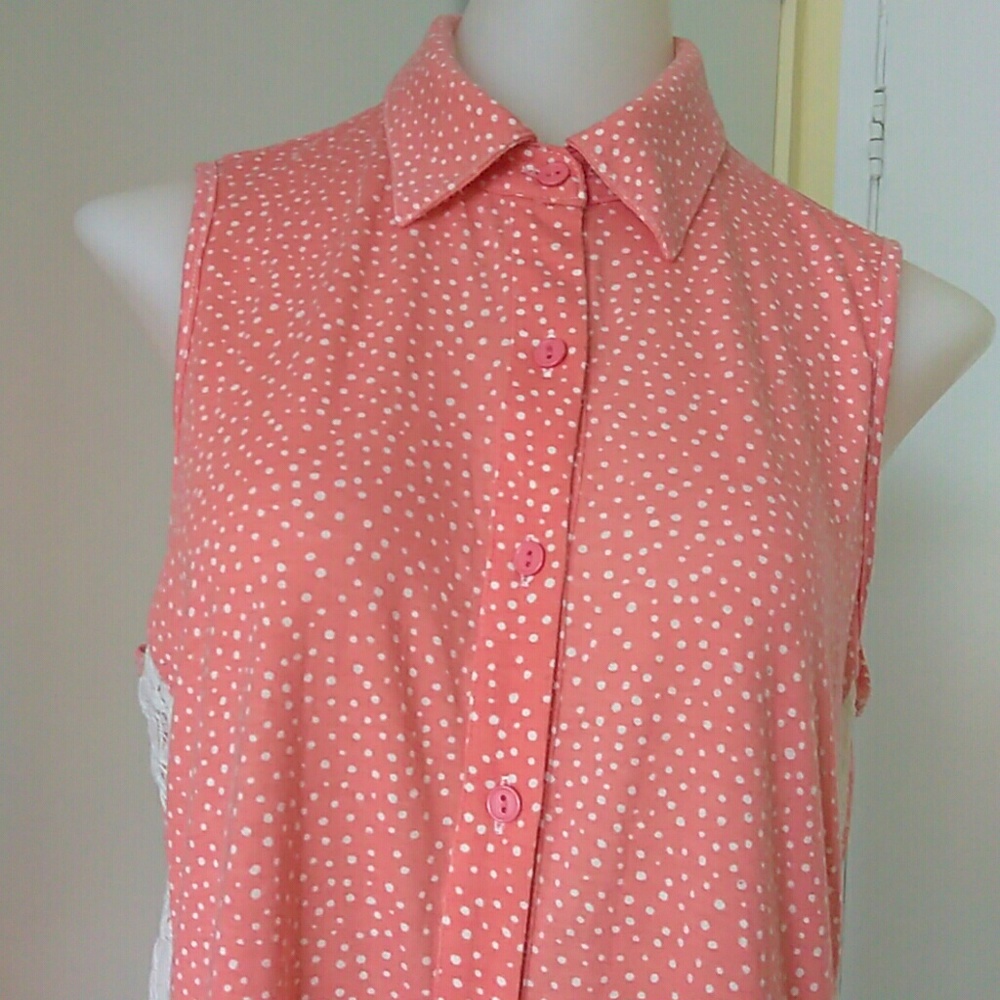 XHILARATION BUTTON-UP . BLOUSE. - Picture 4 of 8